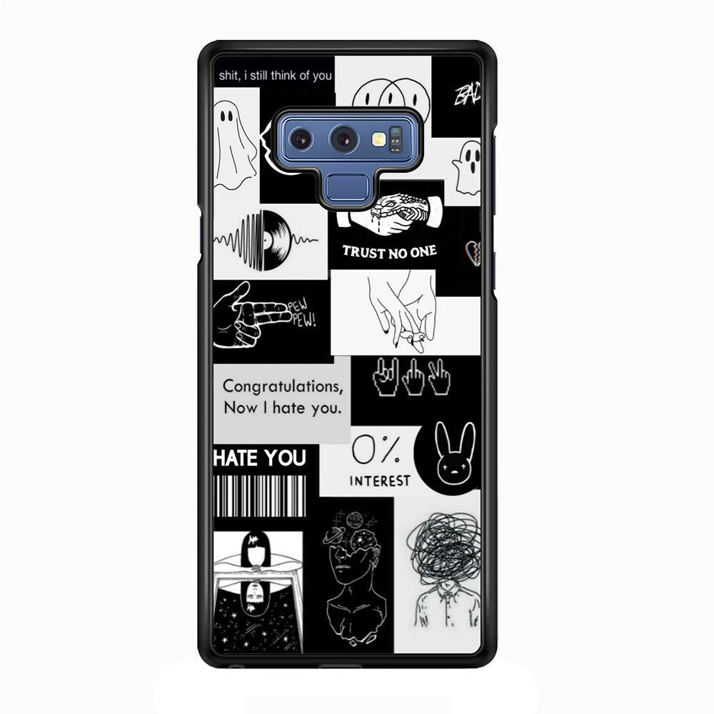 Rules of Friendship Samsung Galaxy Note 9 Case-Rubber Black (2D Case)-Oxvistore
