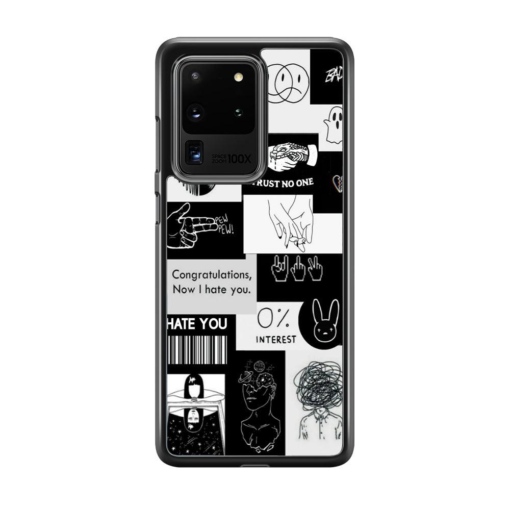 Rules of Friendship Samsung Galaxy S20 Ultra Case-Rubber White (2D Case)-Oxvistore