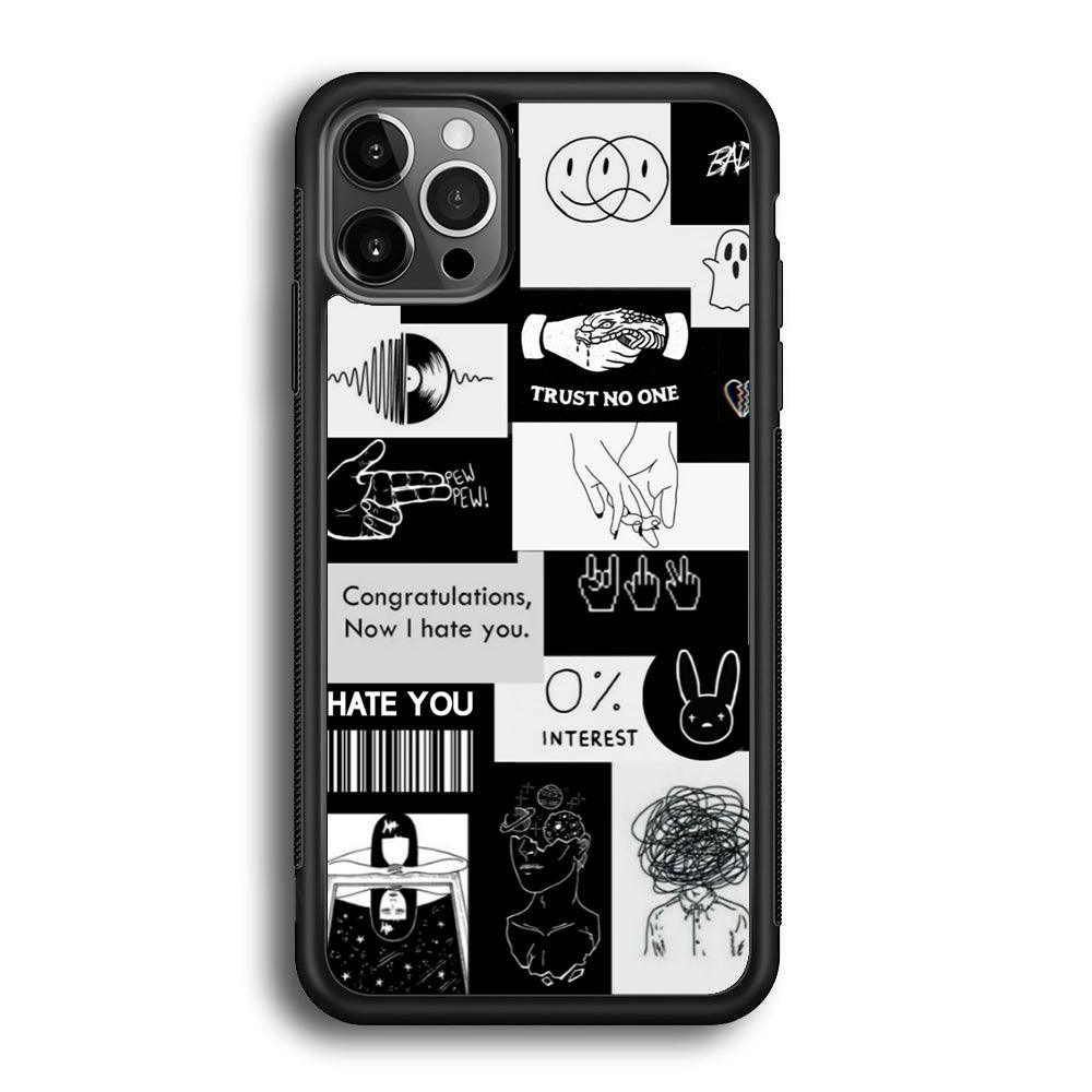 Rules of Friendship iPhone 12 Pro Case-Rubber White (2D Case)-Oxvistore