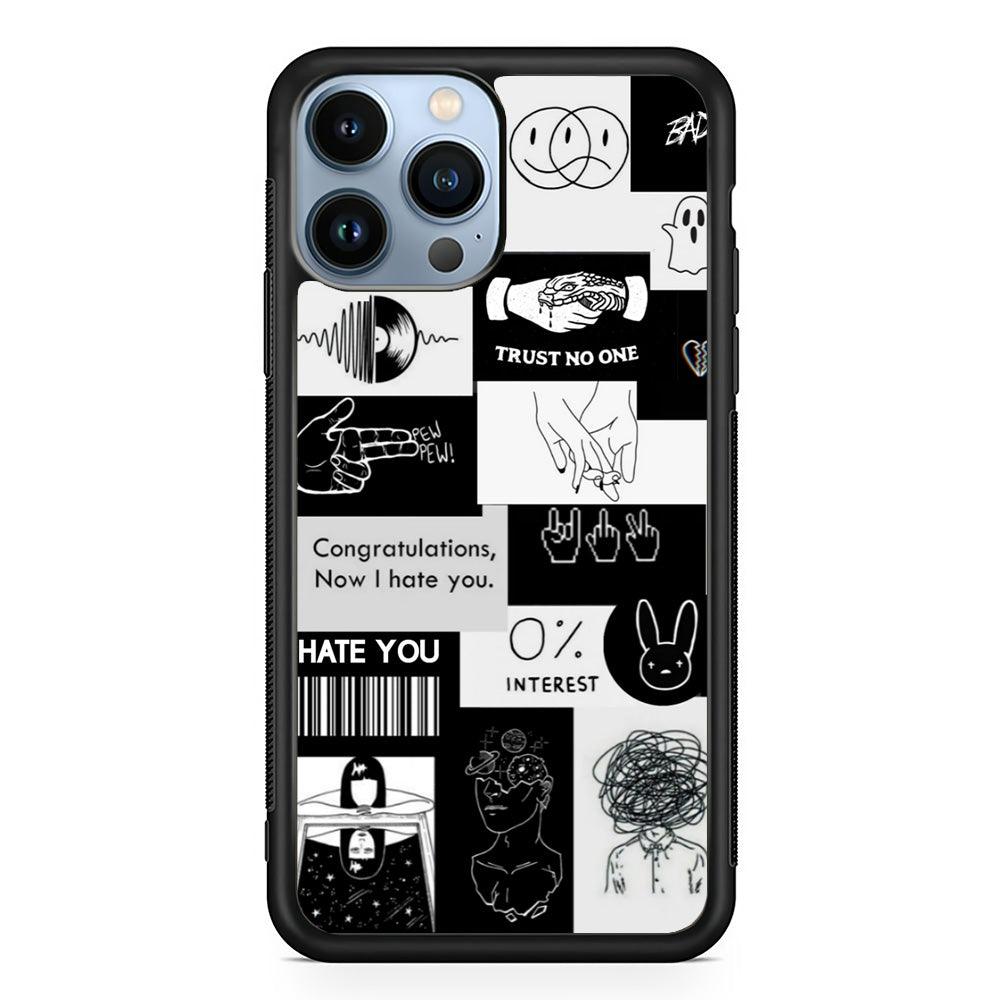 Rules of Friendship iPhone 14 Pro Max Case-Rubber White (2D Case)-Oxvistore