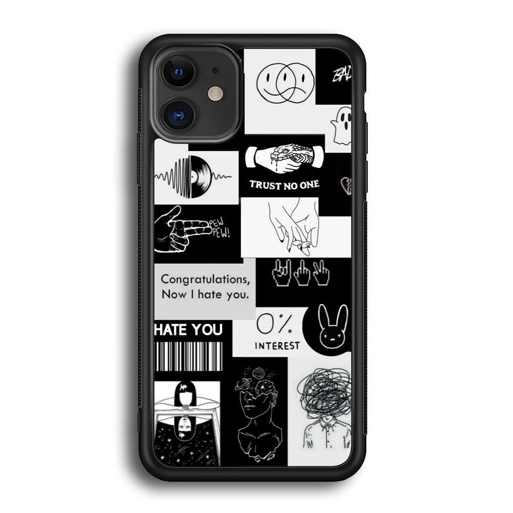 Rules of Friendship iPhone 11 Case-Rubber White (2D Case)-Oxvistore