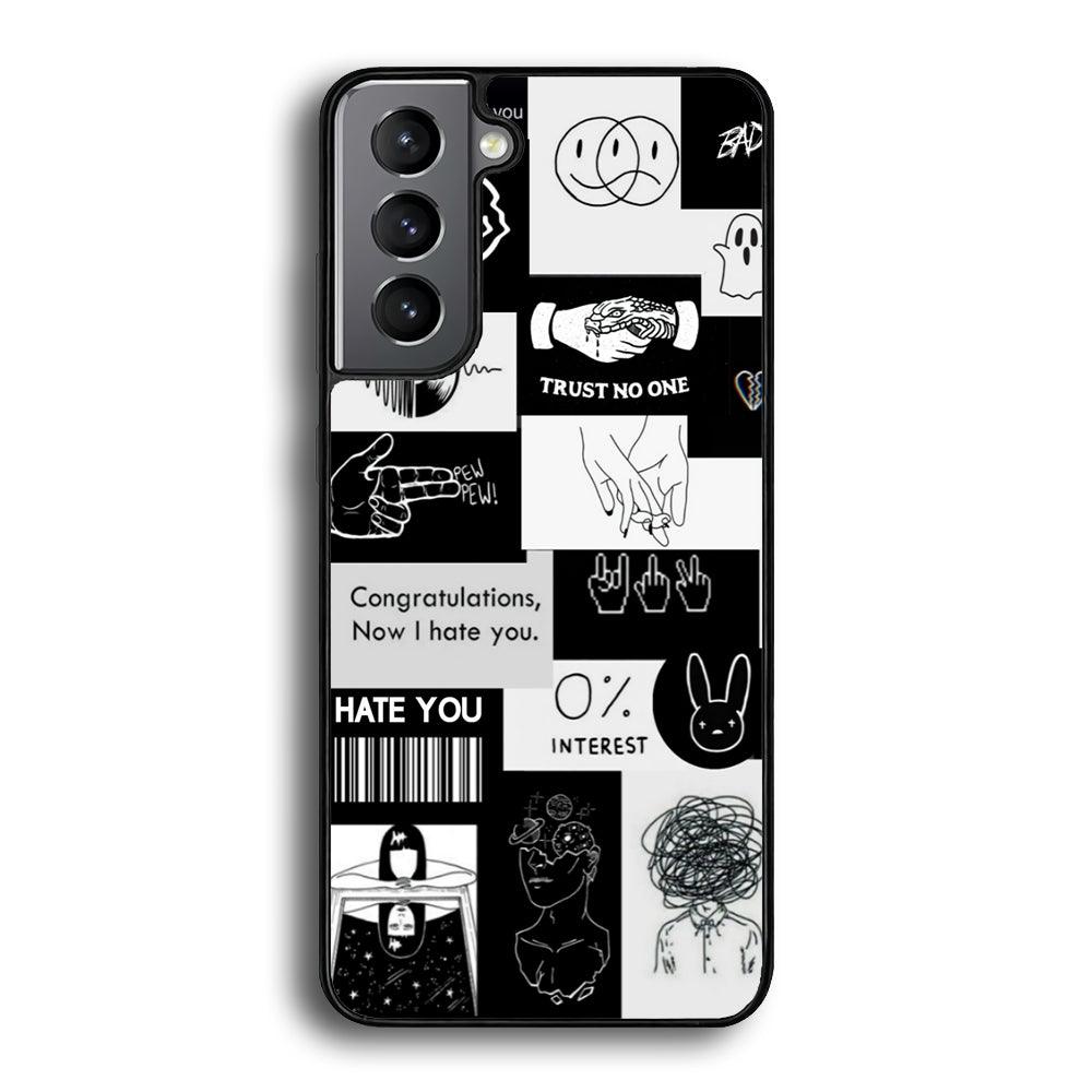 Rules of Friendship Samsung Galaxy S24 Case-Rubber White (2D Case)-Oxvistore