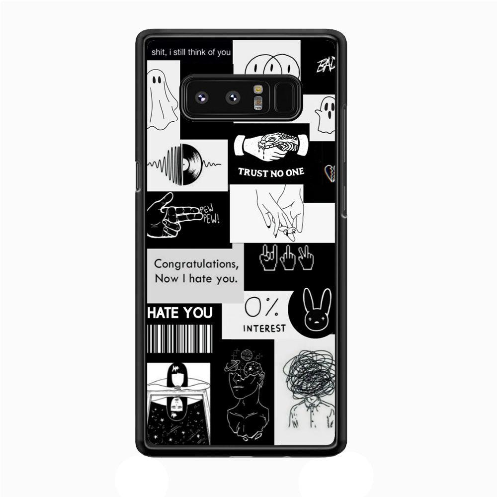 Rules of Friendship Samsung Galaxy Note 8 Case-Rubber Black (2D Case)-Oxvistore
