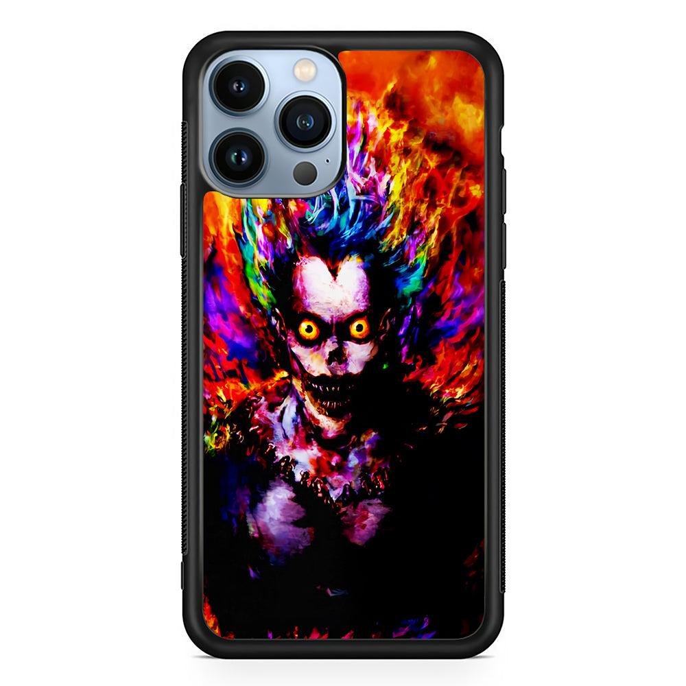 Ryuk Death Note Painting 2D Rubber Phone Case-Black-Oxvistore