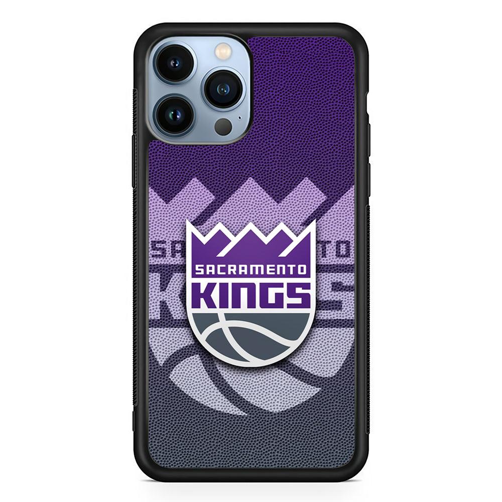 Sacramento Kings Pattern 2D Rubber Phone Case-Black-Oxvistore