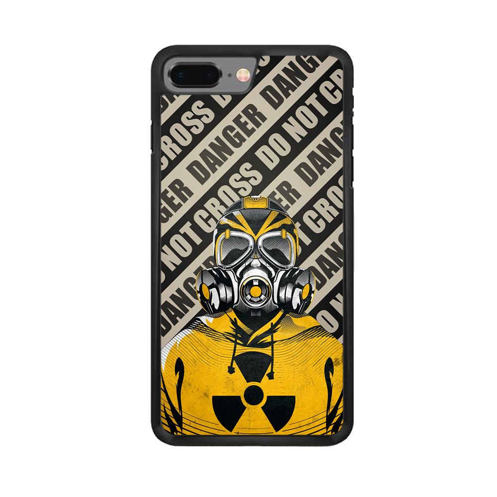 Safety from Dangerous Thing iPhone 8 Plus Case-Rubber White (2D Case)-Oxvistore