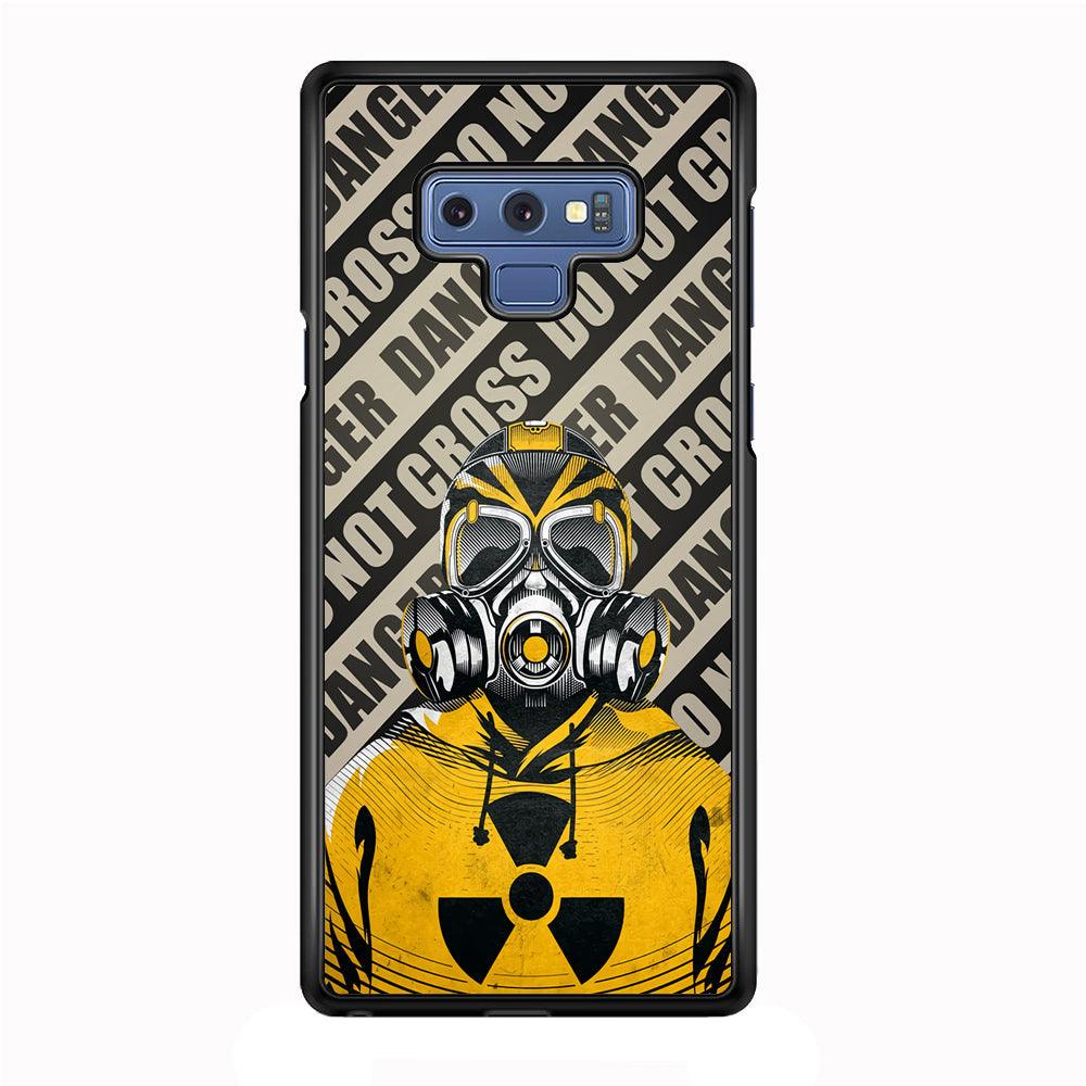 Safety from Dangerous Thing Samsung Galaxy Note 9 Case-Rubber Black (2D Case)-Oxvistore
