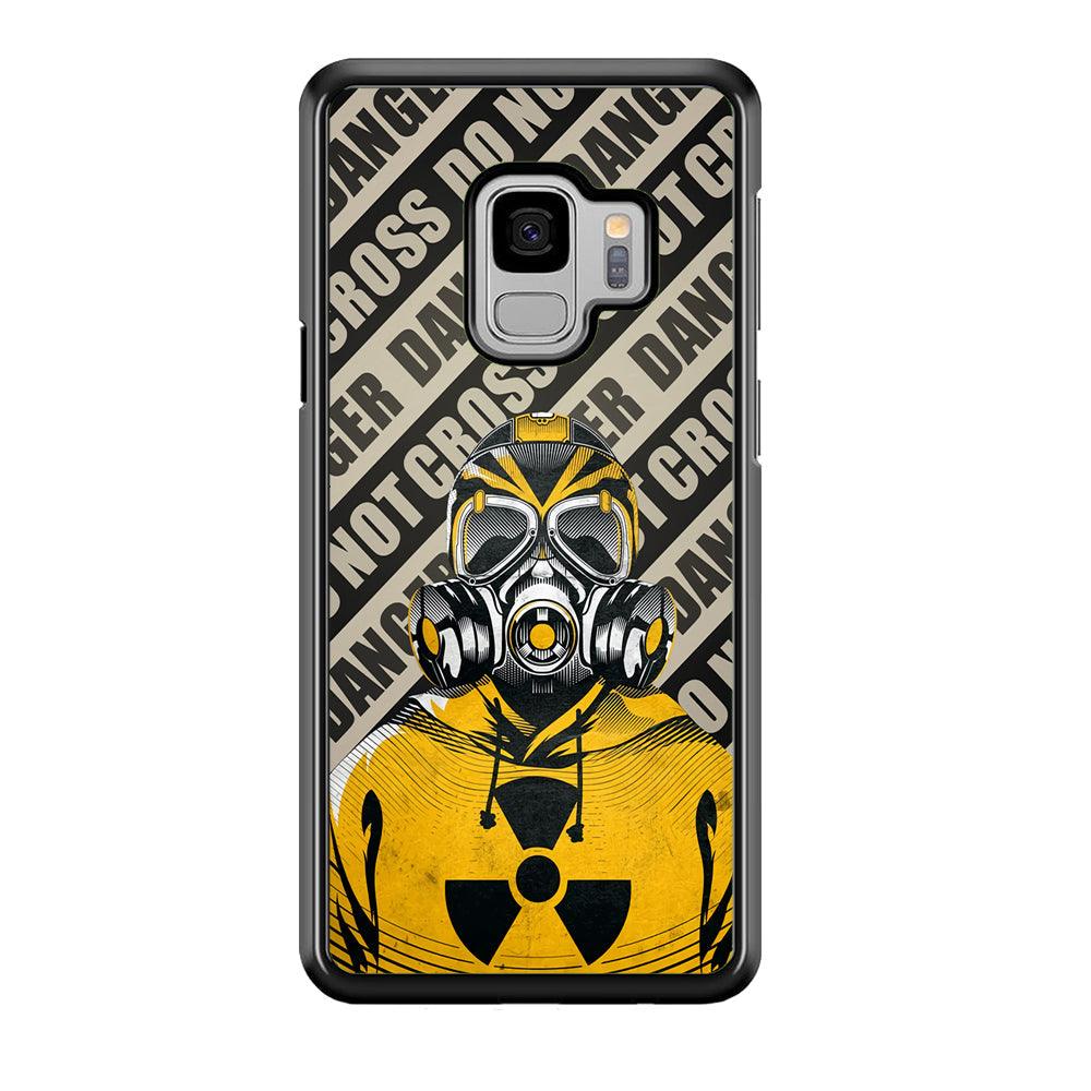 Safety from Dangerous Thing Samsung Galaxy S9 Case-Rubber Black (2D Case)-Oxvistore