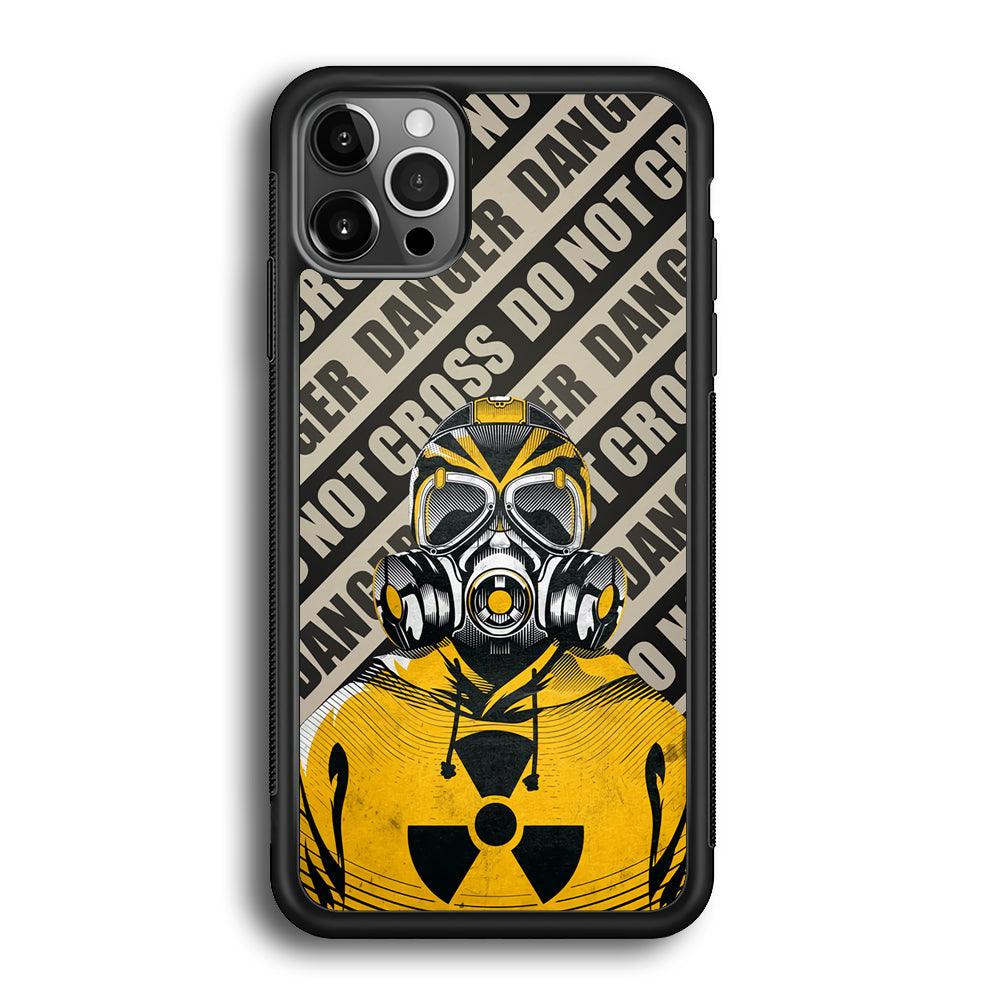 Safety from Dangerous Thing iPhone 12 Pro Case-Rubber White (2D Case)-Oxvistore