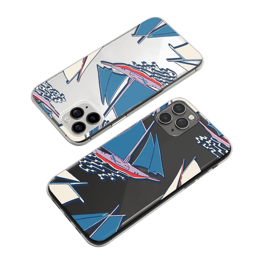 Sailing in the Ocean Clear Soft Case-Oxvistore