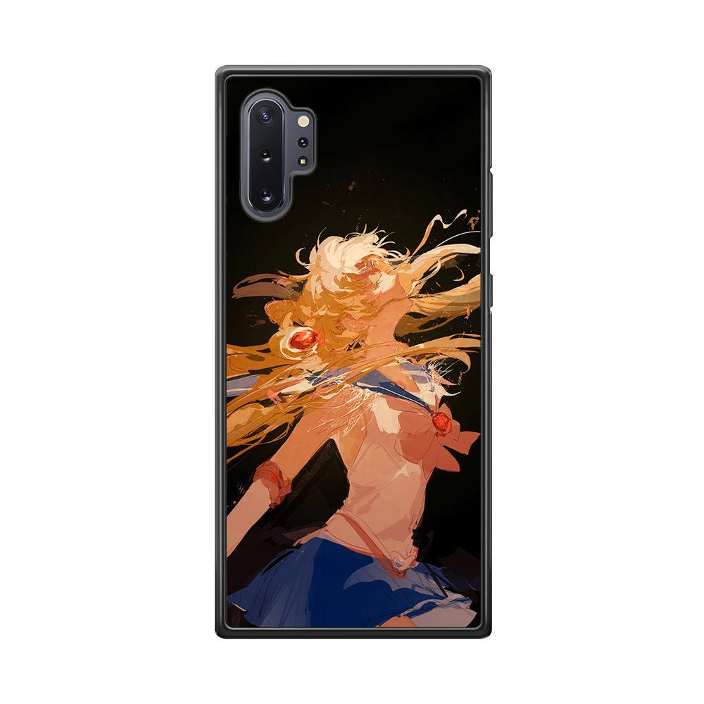 Sailor Moon Infinity Desire Samsung Galaxy Note 10 Plus Case-Rubber Black (2D Case)-Oxvistore