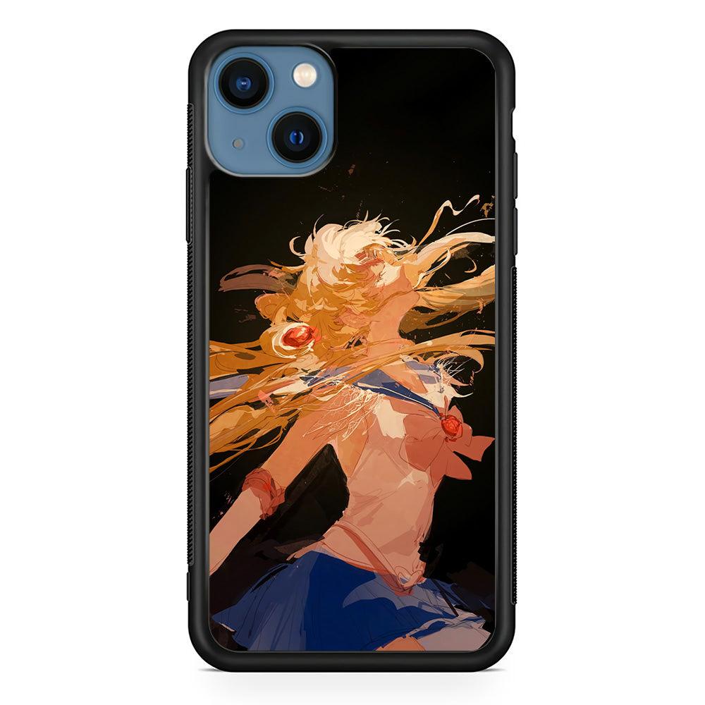 Sailor Moon Infinity Desire iPhone 14 Case-Rubber Black (2D Case)-Oxvistore