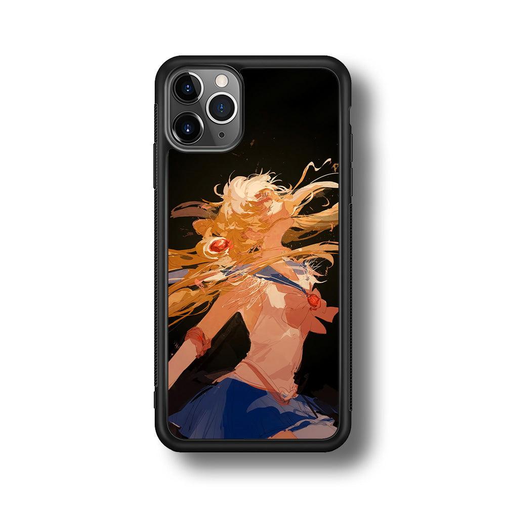Sailor Moon Infinity Desire iPhone 11 Pro Max Case-Rubber Black (2D Case)-Oxvistore