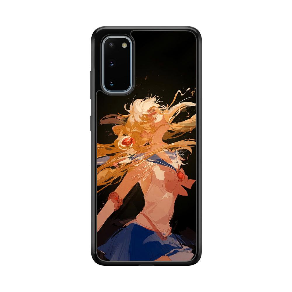 Sailor Moon Infinity Desire Samsung Galaxy S20 Case-Rubber Black (2D Case)-Oxvistore