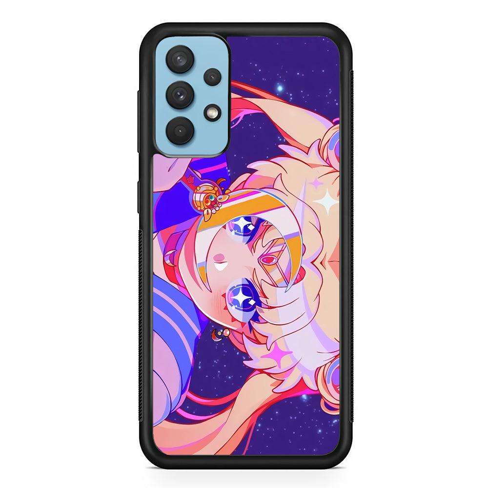 Sailor Moon a Confidence for Action Samsung Galaxy A32 Case-Rubber Black (2D Case)-Oxvistore