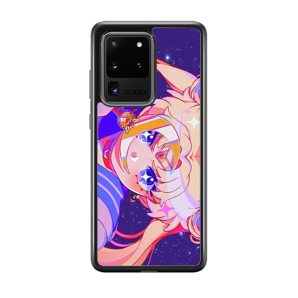 Sailor Moon a Confidence for Action Samsung Galaxy S20 Ultra Case-Rubber Black (2D Case)-Oxvistore