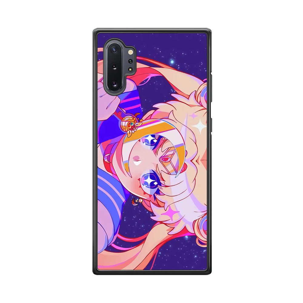 Sailor Moon a Confidence for Action Samsung Galaxy Note 10 Plus Case-Rubber Black (2D Case)-Oxvistore