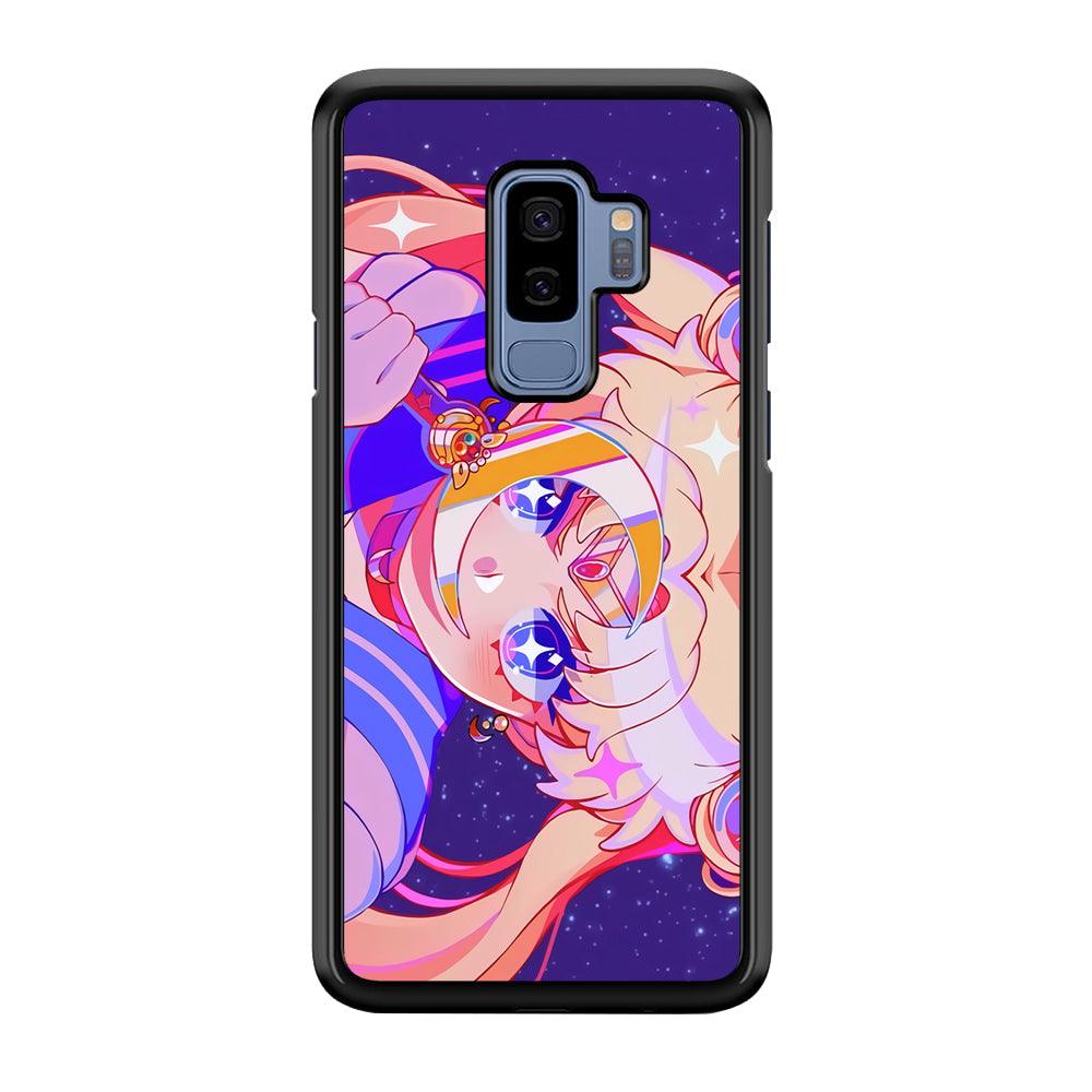 Sailor Moon a Confidence for Action Samsung Galaxy S9 Plus Case-Rubber Black (2D Case)-Oxvistore