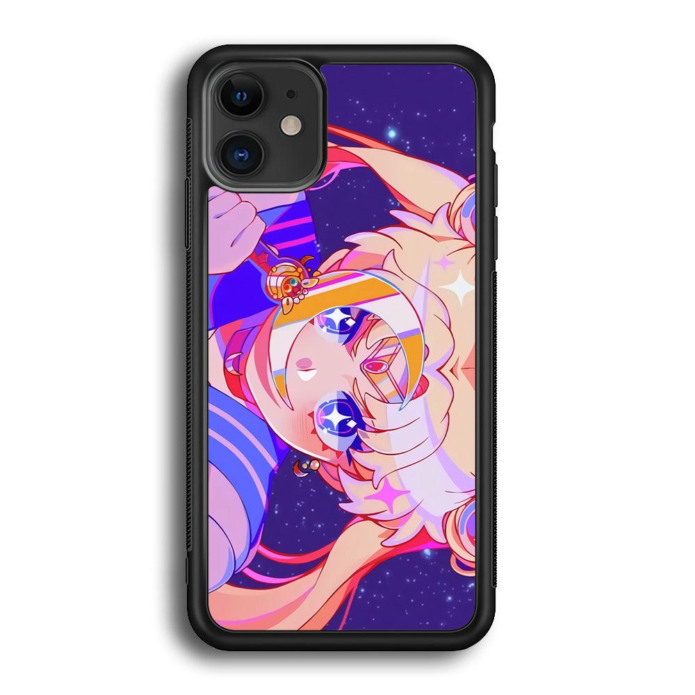 Sailor Moon a Confidence for Action iPhone 12 Case-Rubber Black (2D Case)-Oxvistore