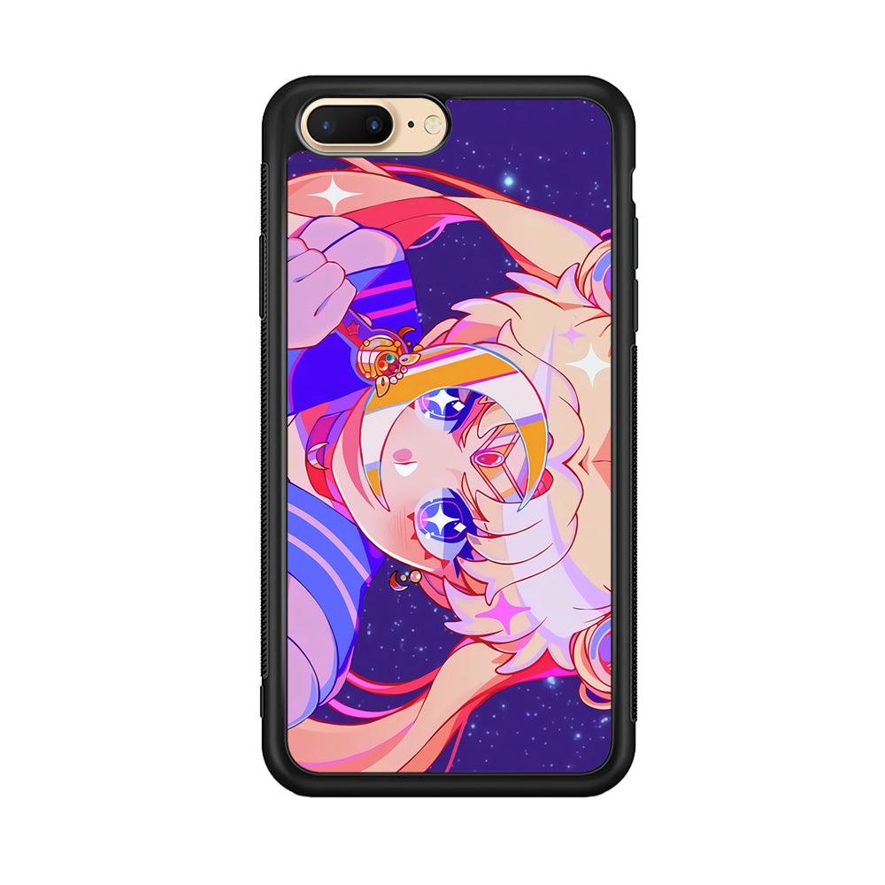 Sailor Moon a Confidence for Action iPhone 7 Plus Case-Rubber Black (2D Case)-Oxvistore