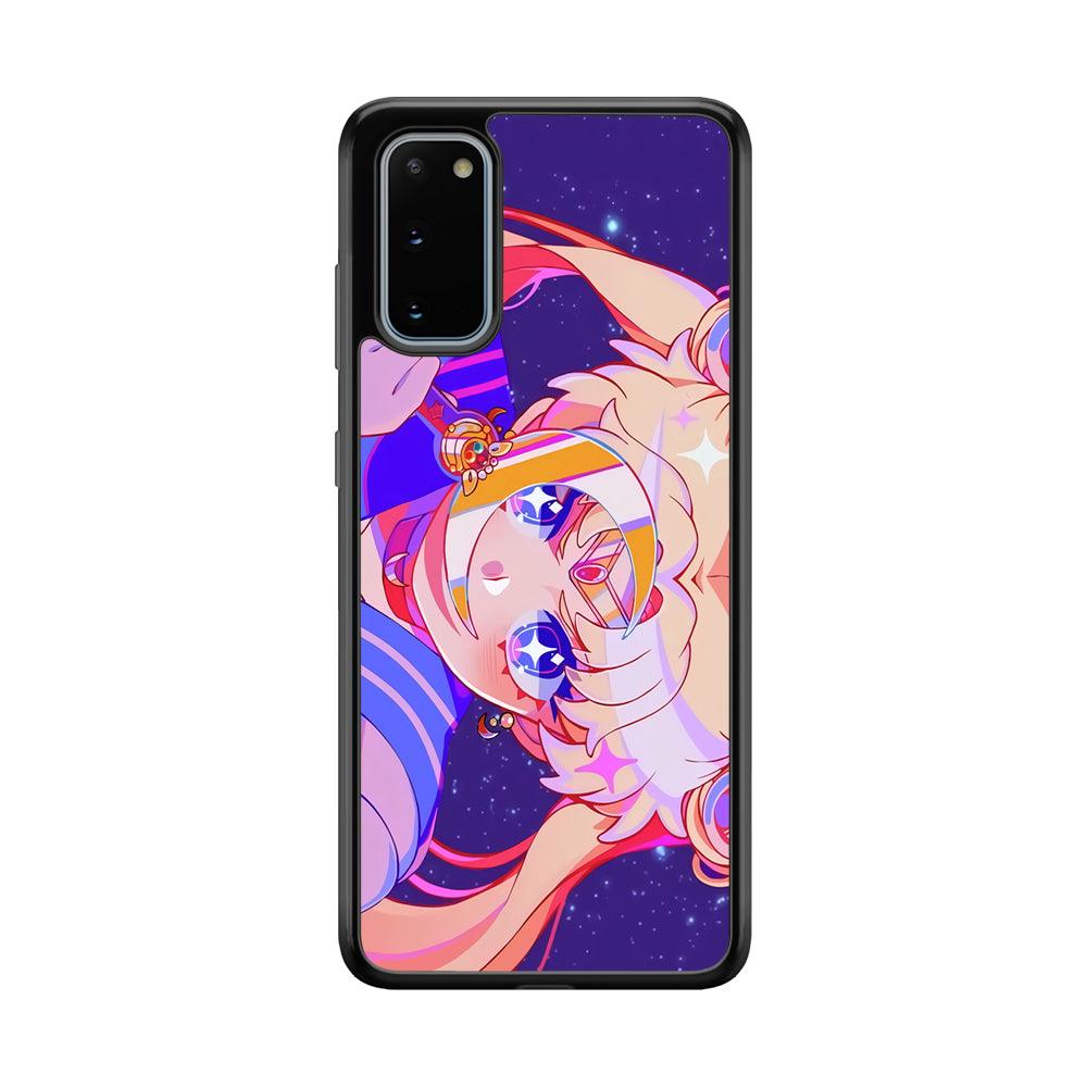 Sailor Moon a Confidence for Action Samsung Galaxy S20 Case-Rubber Black (2D Case)-Oxvistore