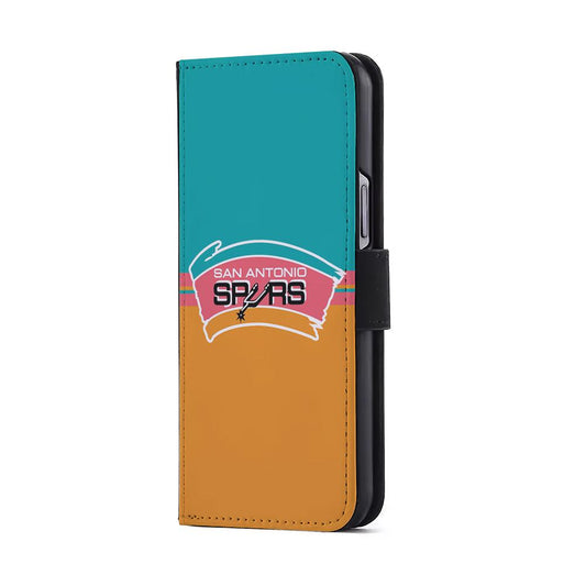 San Antonio Spurs Logo Flip Wallet Phone Case-Oxvistore