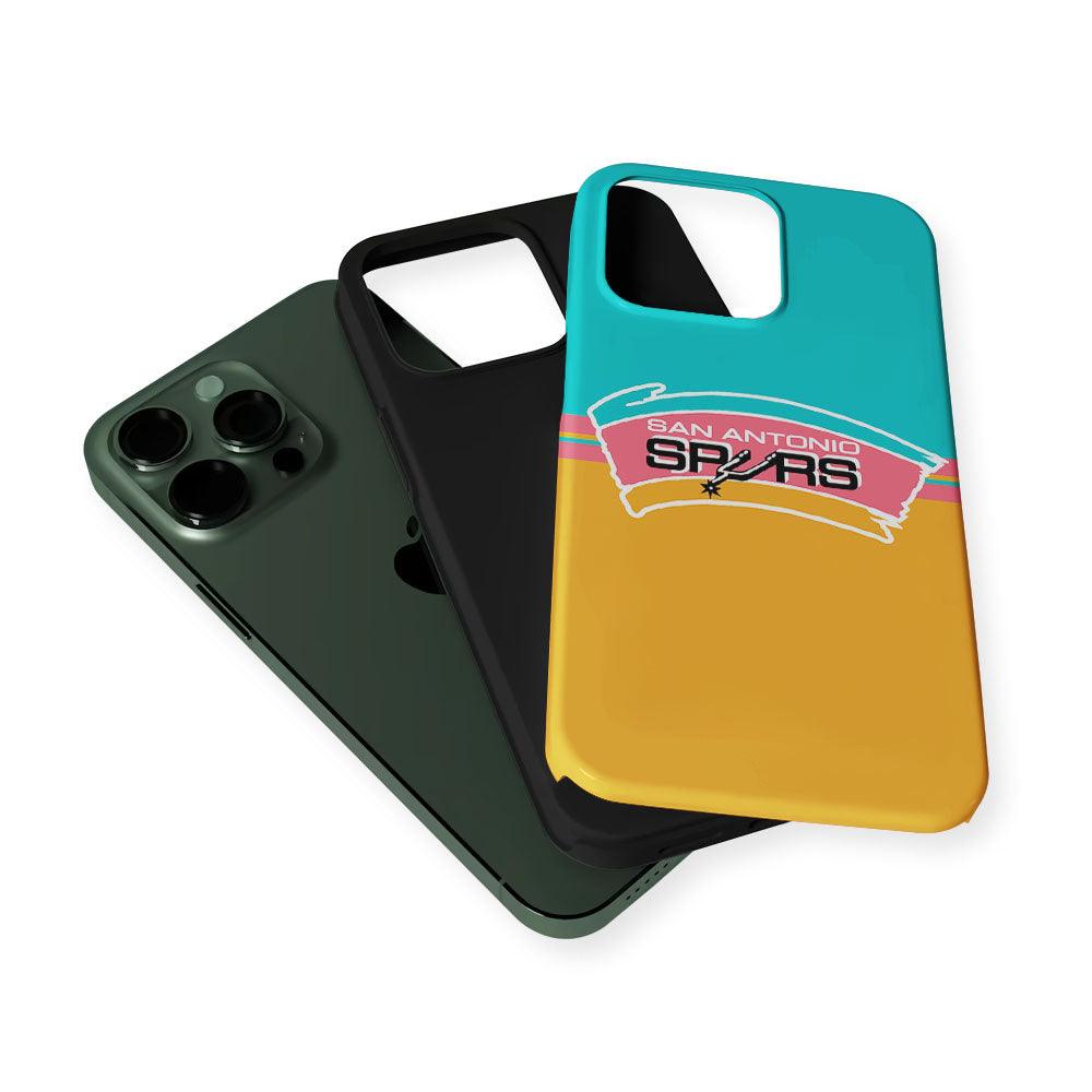 San Antonio Spurs Logo 2 in 1 Tough Phone Case-Oxvistore