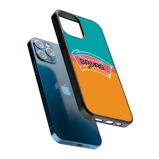 San Antonio Spurs Logo 2D Rubber Phone Case-Oxvistore