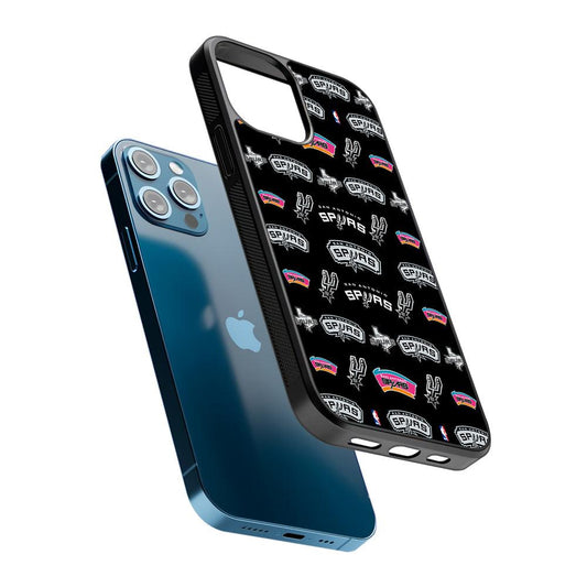San Antonio Spurs Pattern 2D Rubber Phone Case-Oxvistore