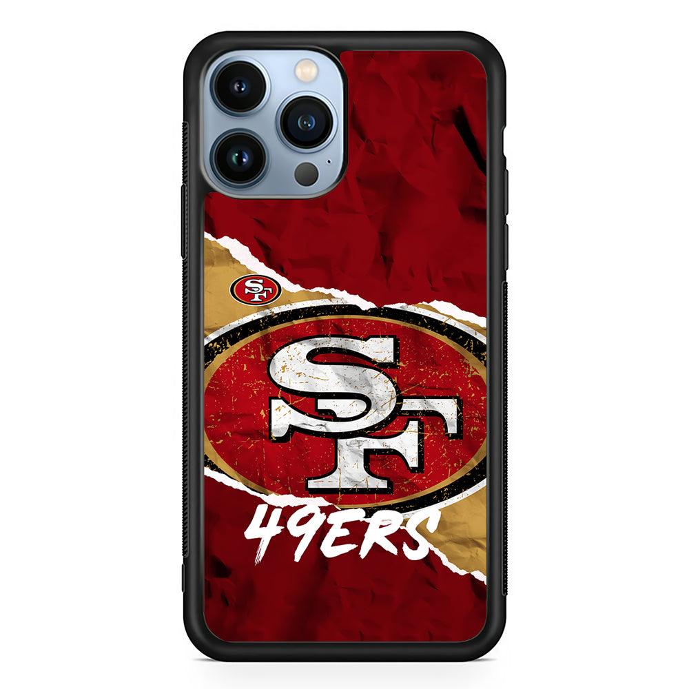 San Francisco 49ers Abstract 2D Rubber Phone Case-Black-Oxvistore