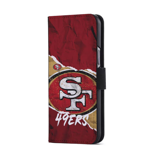 San Francisco 49ers Abstract Flip Wallet Phone Case-Oxvistore