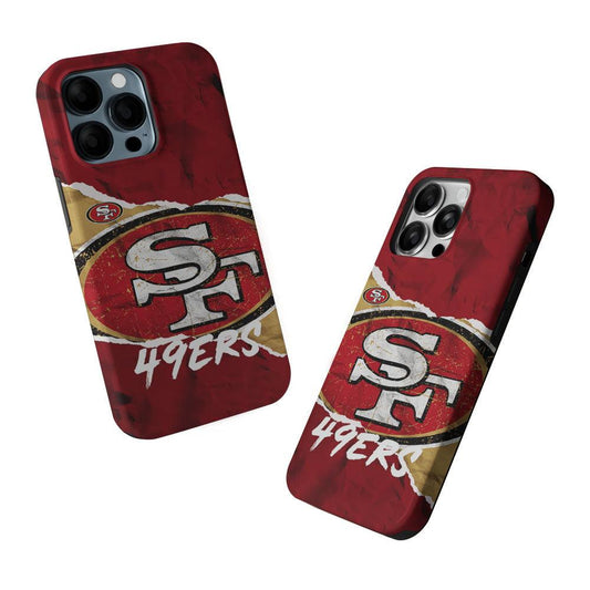 San Francisco 49ers Abstract 2 in 1 Tough Phone Case-Oxvistore