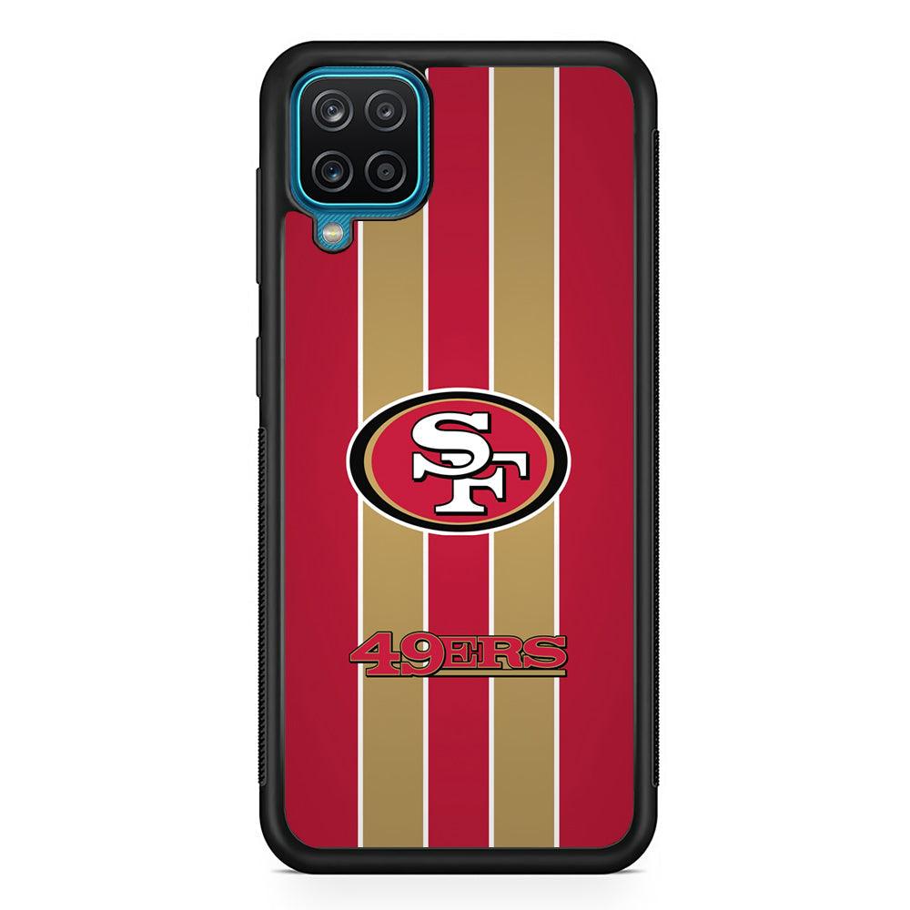 San Francisco 49ers Support for The Game Samsung Galaxy A12 Case-Rubber Black (2D Case)-Oxvistore