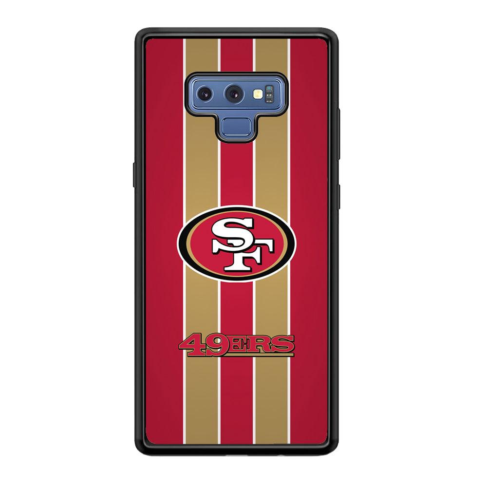 San Francisco 49ers Support for The Game Samsung Galaxy Note 9 Case-Rubber Black (2D Case)-Oxvistore