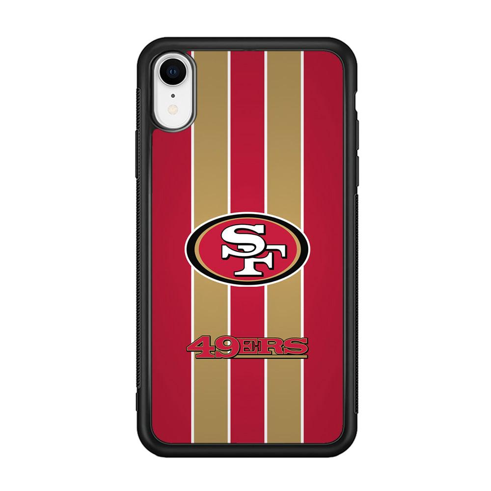 San Francisco 49ers Support for The Game iPhone XR Case-Rubber Black (2D Case)-Oxvistore