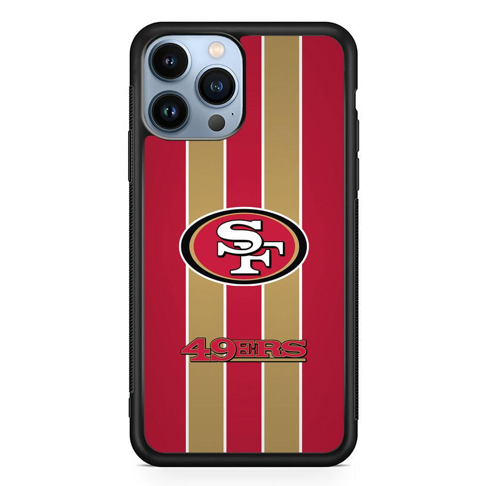 San Francisco 49ers Support for The Game iPhone 15 Pro Case-Rubber Black (2D Case)-Oxvistore