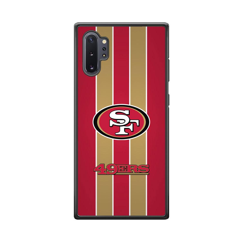 San Francisco 49ers Support for The Game Samsung Galaxy Note 10 Plus Case-Rubber Black (2D Case)-Oxvistore