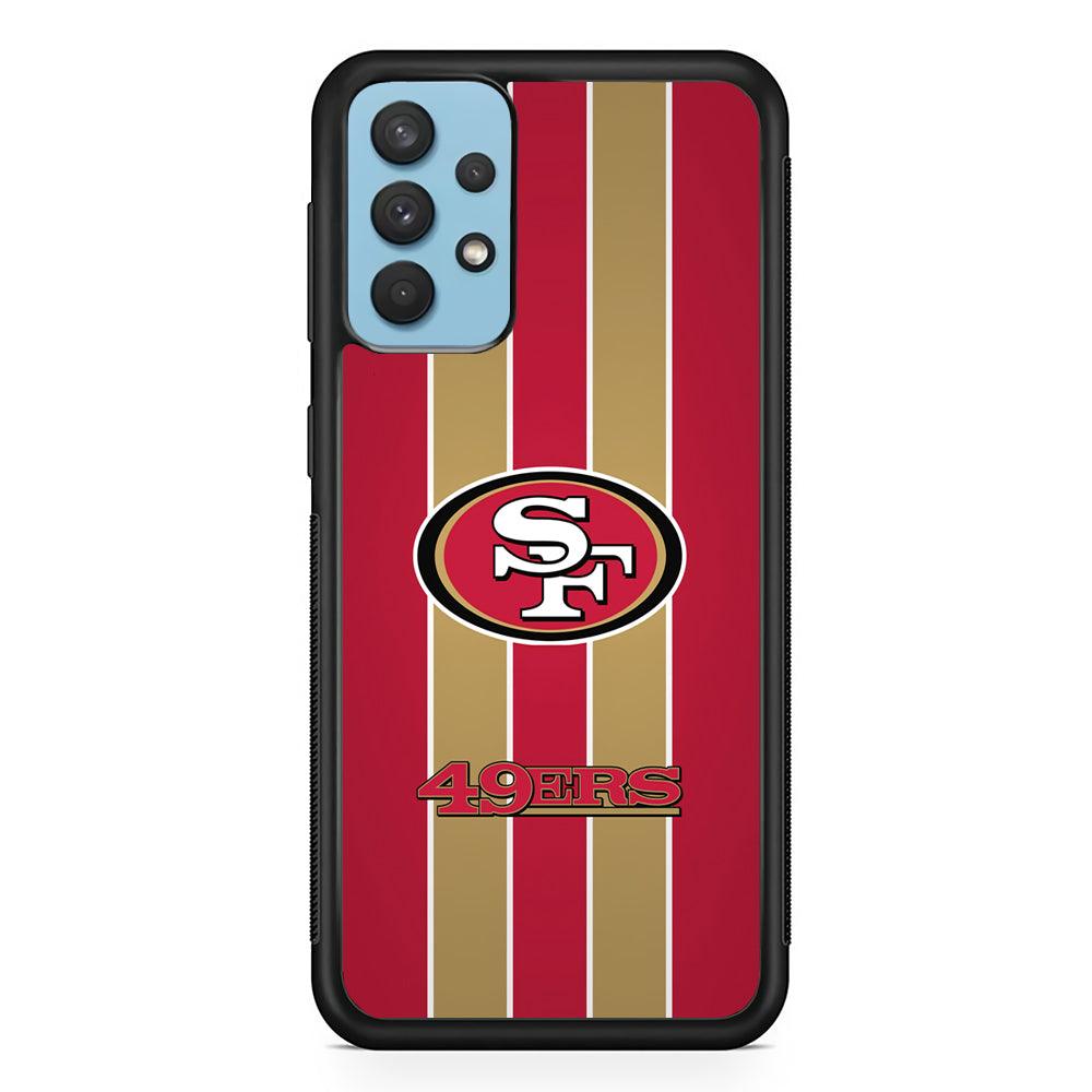 San Francisco 49ers Support for The Game Samsung Galaxy A32 Case-Rubber Black (2D Case)-Oxvistore