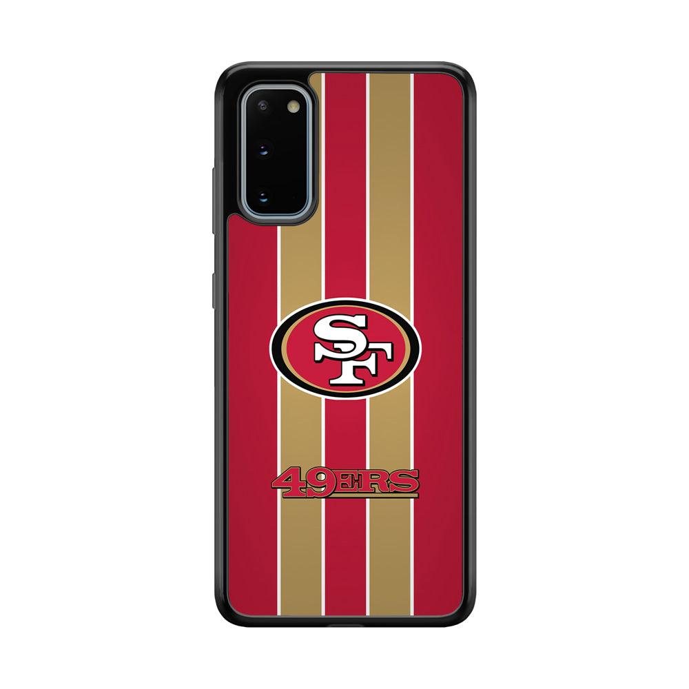 San Francisco 49ers Support for The Game Samsung Galaxy S20 Case-Rubber Black (2D Case)-Oxvistore