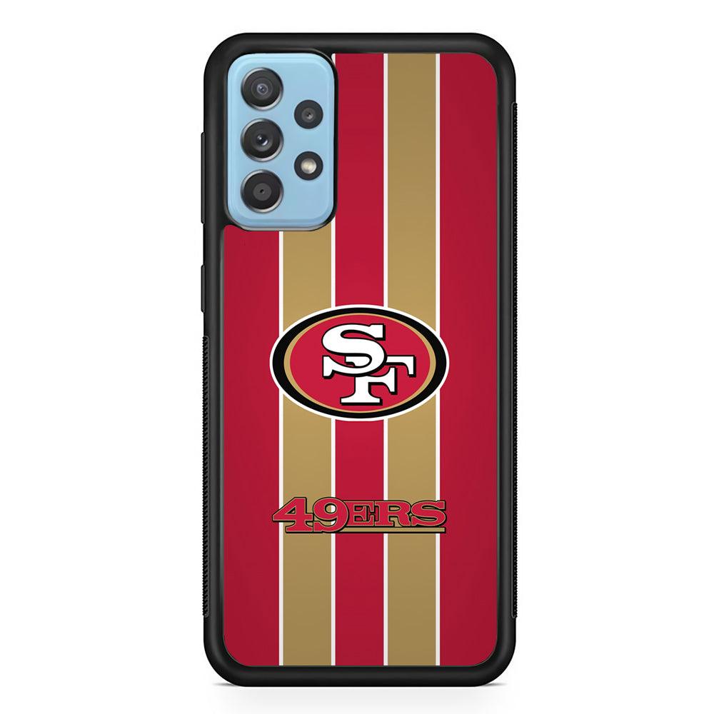 San Francisco 49ers Support for The Game Samsung Galaxy A52 Case-Rubber Black (2D Case)-Oxvistore