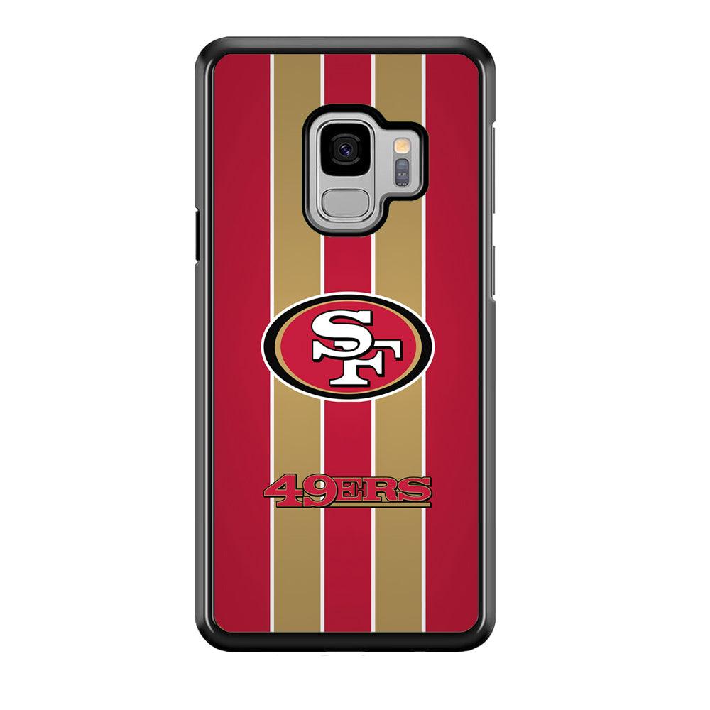 San Francisco 49ers Support for The Game Samsung Galaxy S9 Case-Rubber Black (2D Case)-Oxvistore