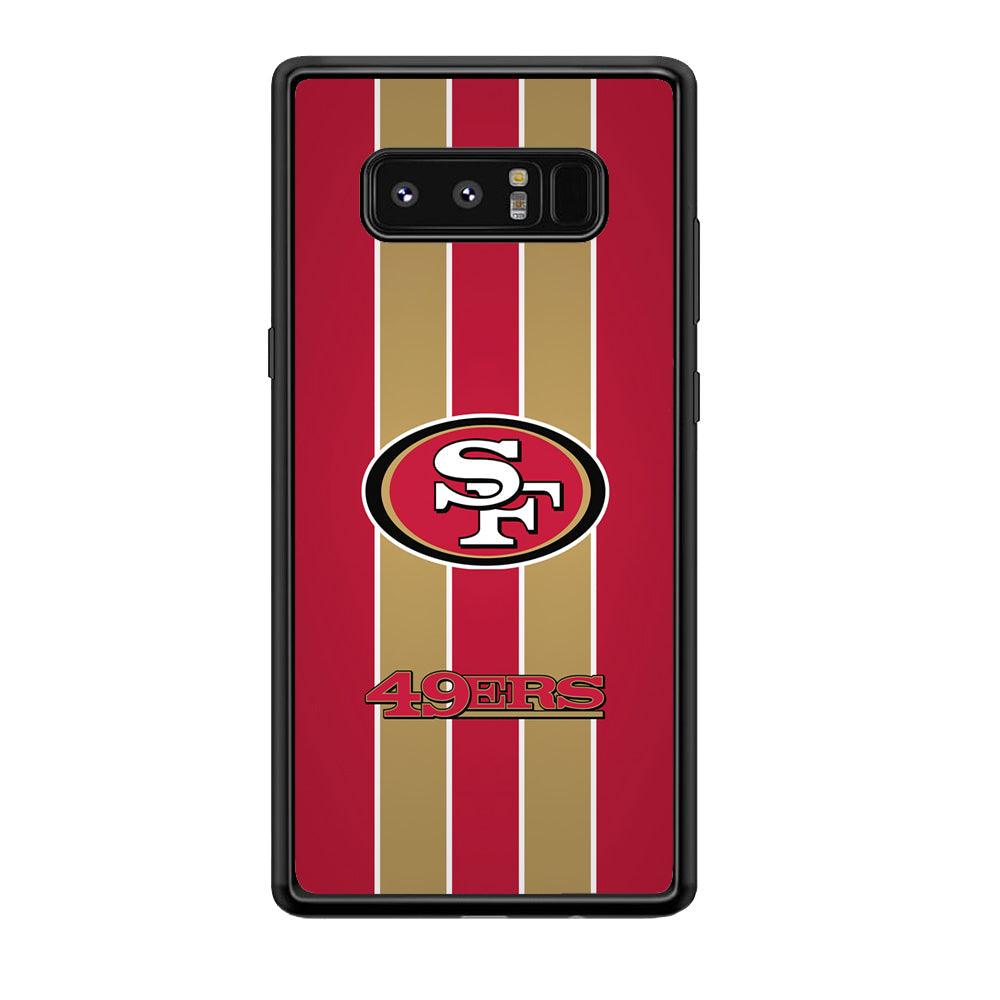 San Francisco 49ers Support for The Game Samsung Galaxy Note 8 Case-Rubber Black (2D Case)-Oxvistore
