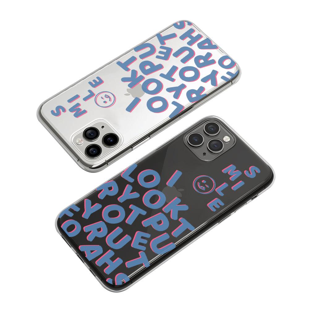 Say Good and Keep Smiling Clear Soft Case-Oxvistore