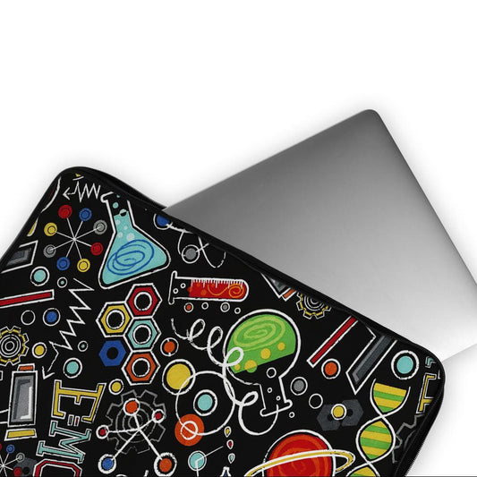 Science Chemistry Lab Molecules Laptop Sleeve Protective Cover-Oxvistore