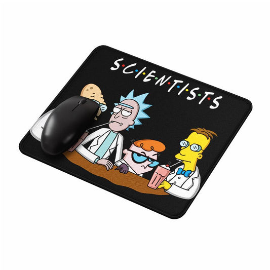 Scientist Friend Cartoon Mouse Pads-Oxvistore