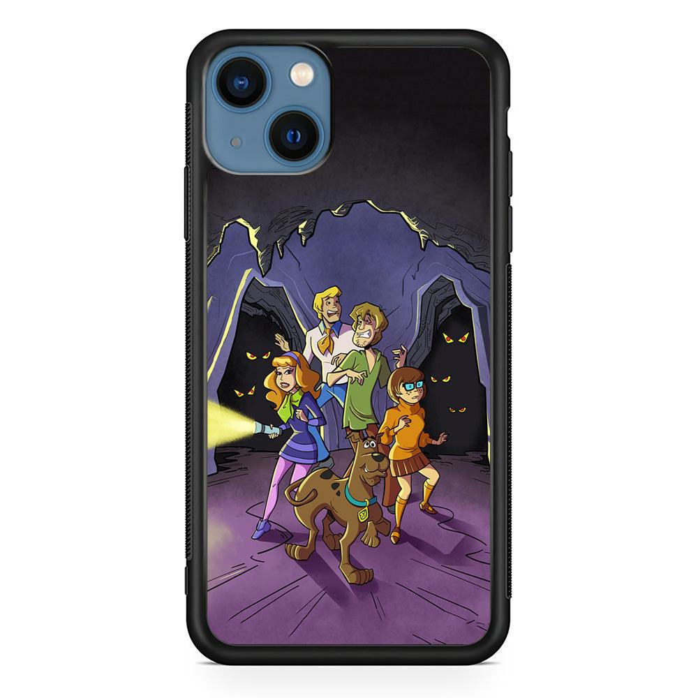 Scooby Doo Everybody Afraid iPhone 14 Case-Rubber Black (2D Case)-Oxvistore