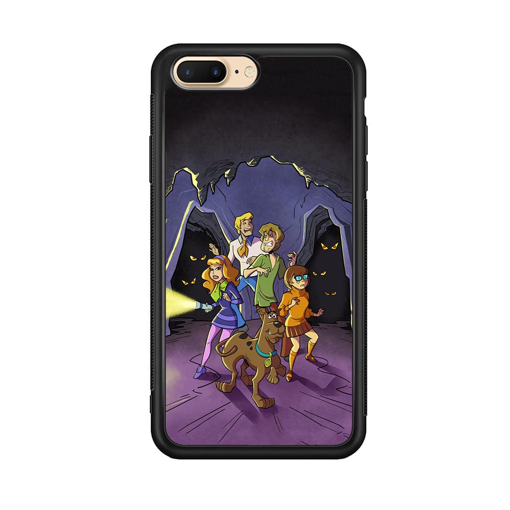 Scooby Doo Everybody Afraid iPhone 7 Plus Case-Rubber Black (2D Case)-Oxvistore
