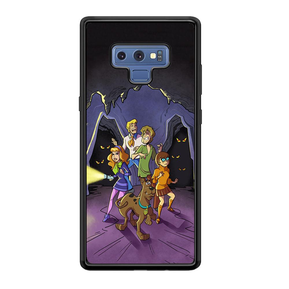 Scooby Doo Everybody Afraid Samsung Galaxy Note 9 Case-Rubber Black (2D Case)-Oxvistore