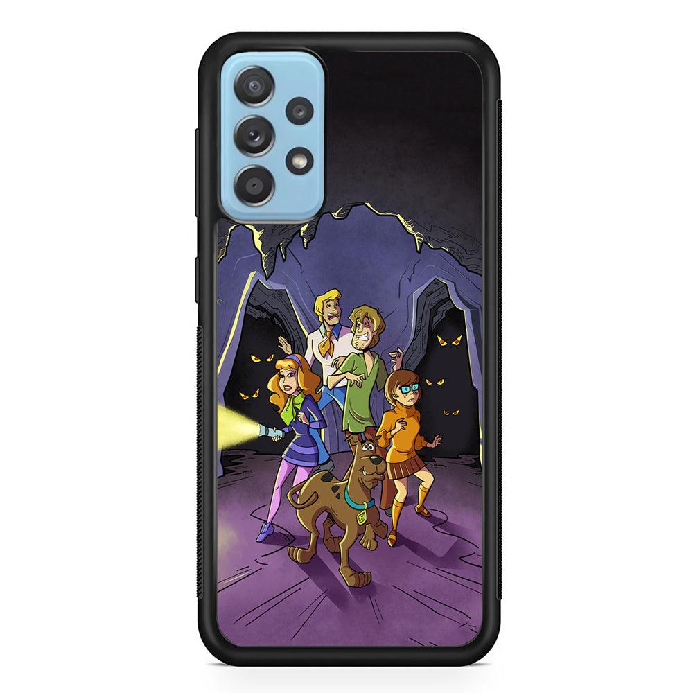 Scooby Doo Everybody Afraid Samsung Galaxy A52 Case-Rubber Black (2D Case)-Oxvistore