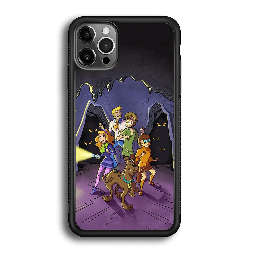 Scooby Doo Everybody Afraid iPhone 12 Pro Max Case-Rubber Black (2D Case)-Oxvistore